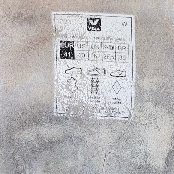 Veja Women's V-10 White Black Leather Sneakers - Picture 8 of 9